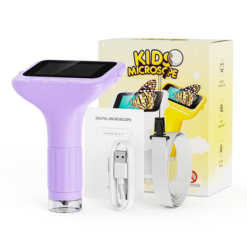 Handheld 1000x Microscope with 3 Inch IPS Screen
