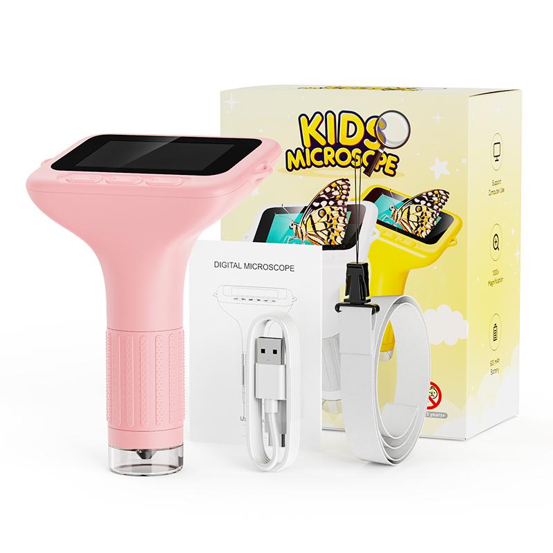 Handheld 1000x Microscope with 3 Inch IPS Screen