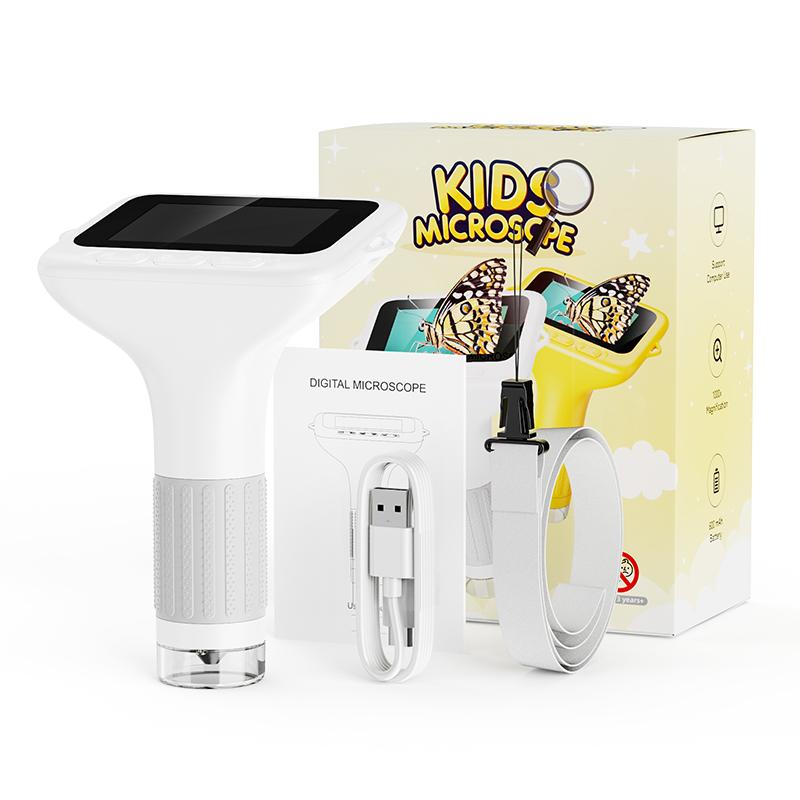 Handheld 1000x Microscope with 3 Inch IPS Screen