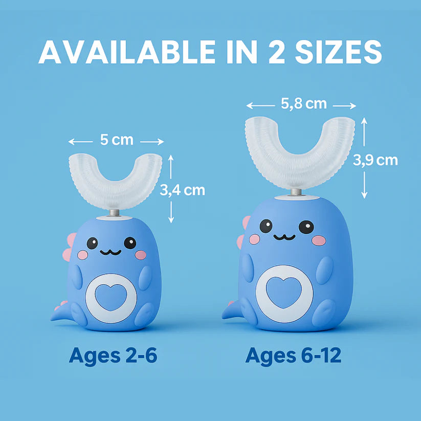 ToddlaClean™ – U-Shaped Ultrasonic Toothbrush for Kids
