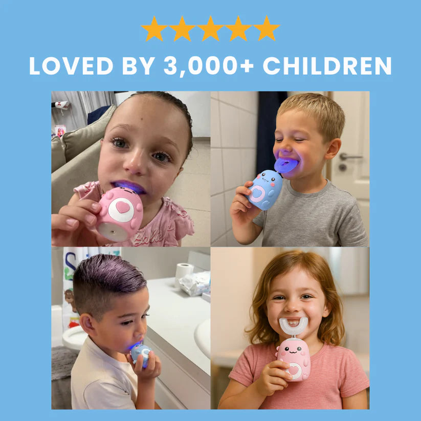 ToddlaClean™ – U-Shaped Ultrasonic Toothbrush for Kids