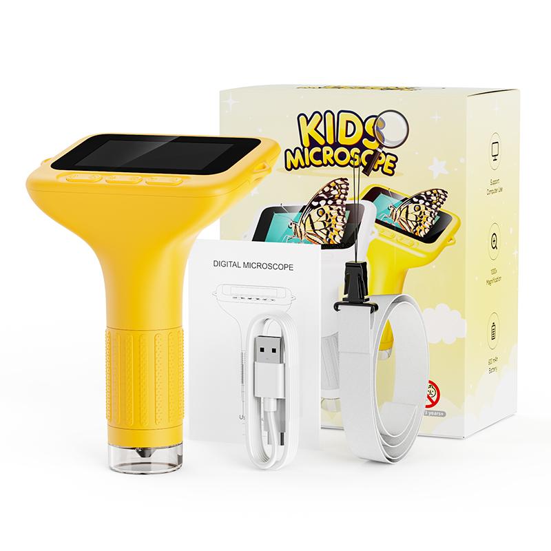 Handheld 1000x Microscope with 3 Inch IPS Screen